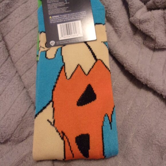 The Flintstones Fred Flintstones Crew Socks New 6-12 - Picture 2 of 3